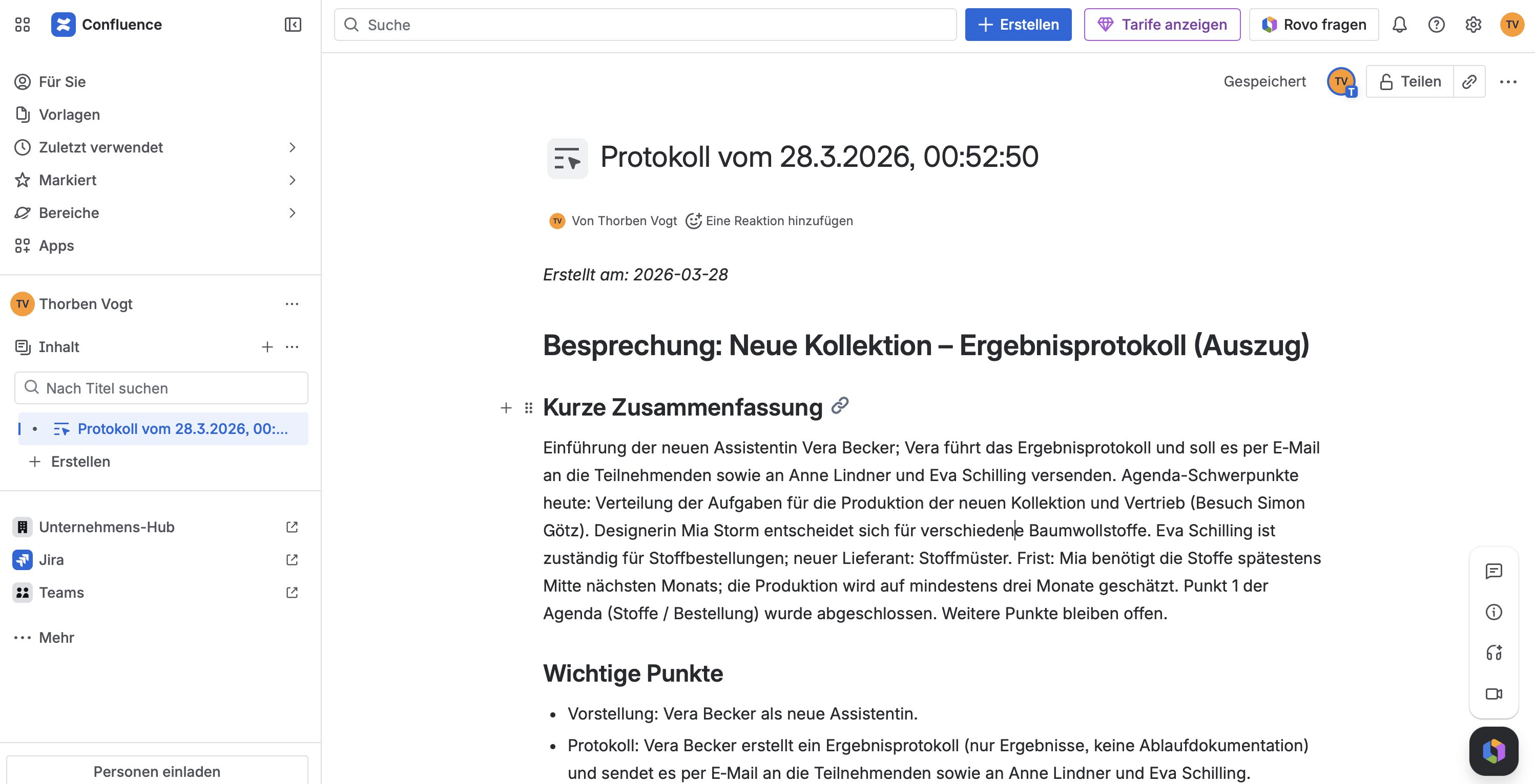 Sprachnachricht zu Wiki-Ergebnis