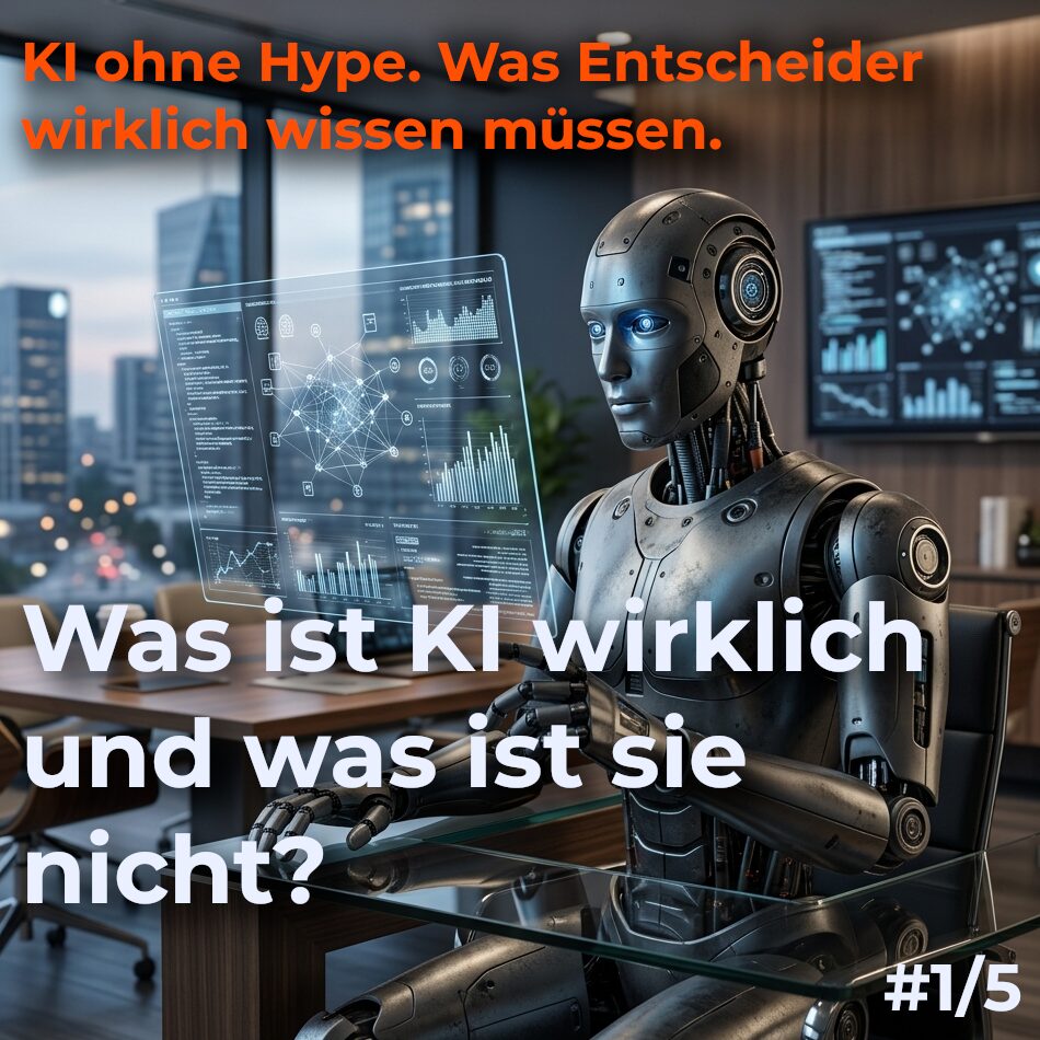 Serie: KI ohne Hype. Was Entscheider wirklich wissen müssen. Insight 1/5: Was ist KI wirklich und was ist sie nicht?